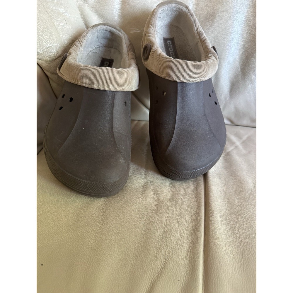 Men's 12 Crocs Blitzen Lined Clogs cozy plush-lined corduroy collar
